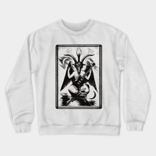 Baphomet sg guitar transparent Crewneck Sweatshirt